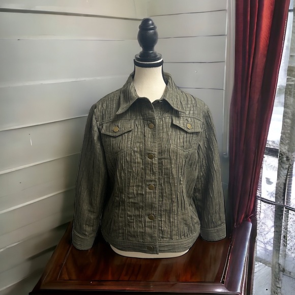 Tops - Lark Lane Womens Green Top Jacket Long Sleeve Size 12